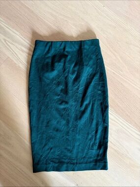 Dynamite Forest Green Pencil Skirt